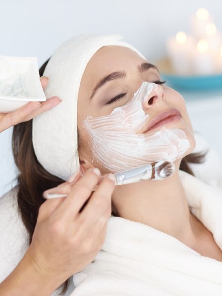 Beautiful woman at the spa salon